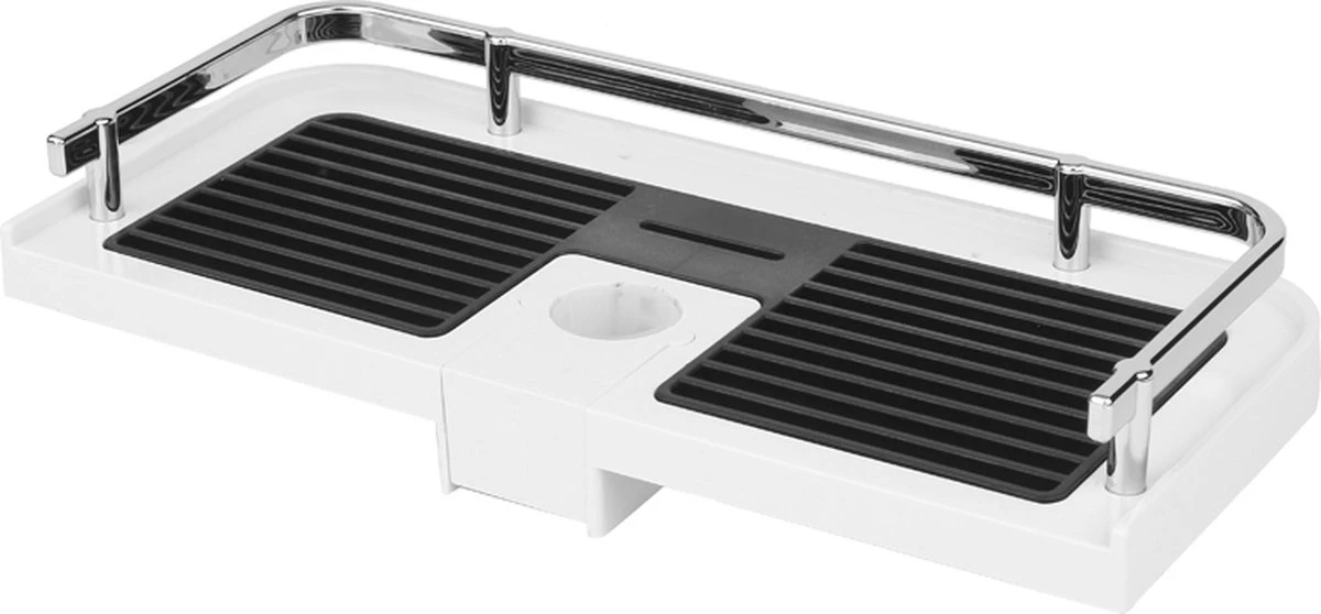 Merkloos Doucherek Zonder Boren –Douchemand- Badkamerrek-Doucheplank- Badkamer Organiser- Doucherek Hangend-Doucherek Zwart – Doucherek Hangend – Badkamer Organizer – Douche Organizer - Doucherekje - Doucherekje Zonder Boren-Zilver-Zwart-Wit 1 Merkloos Doucherek Zonder Boren –Douchemand- Badkamerrek-Doucheplank- Badkamer Organiser- Doucherek Hangend-Doucherek Zwart – Doucherek Hangend – Badkamer Organizer – Douche Organizer - Doucherekje - Doucherekje Zonder Boren-Zilver-Zwart-Wit