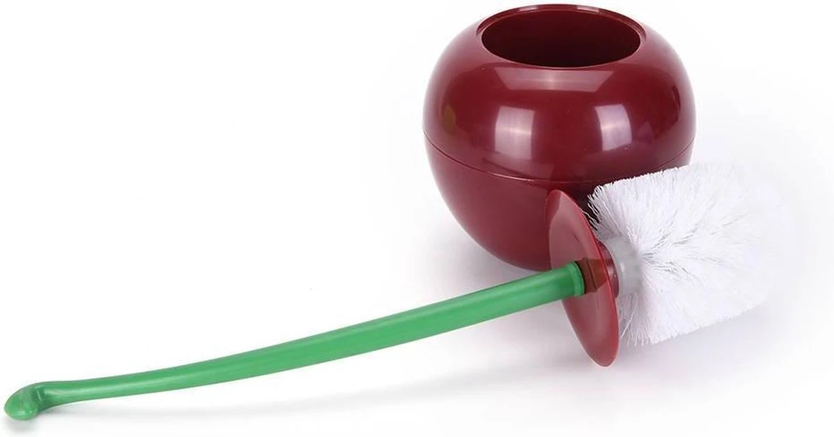 Merkloos WC-borstel Toiletborstel Cherry Kers Met Rode Borstel 5 Merkloos WC-borstel Toiletborstel Cherry Kers Met Rode Borstel - Afbeelding 5