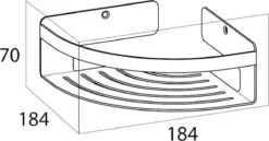 Tiger Caddy - Douchemand Hoek 18,4 Cm - Zwart -Merkloos Verkoop 1200x629 2