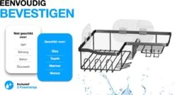 STRICX Doucherekhoek 2 Laags Zwart - Zonder Boren - Zelfklevend Doucherek - Doucherek - Doucherek Voor Badkamer/ Keuken - Doucherek Met Plakstrip - Keukenrek Met Plakstrip - Badrek Douche – Doucherek Hoekvorm - Badkamerrek Douchemandje 12 STRICX Doucherekhoek 2 Laags Zwart - Zonder Boren - Zelfklevend Doucherek - Doucherek - Doucherek Voor Badkamer/ Keuken - Doucherek Met Plakstrip - Keukenrek Met Plakstrip - Badrek Douche – Doucherek Hoekvorm - Badkamerrek Douchemandje -Merkloos Verkoop 1200x652