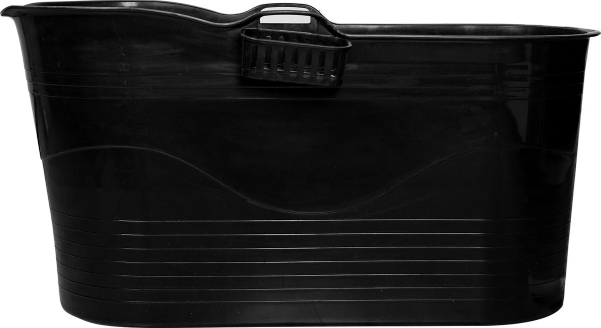 LIFEBATH - Zitbad Mira - Bath Bucket XL - Inclusief Hoofdkussen - 400L - Ligbad 122 Cm - Zwart 8 LIFEBATH - Zitbad Mira - Bath Bucket XL - Inclusief Hoofdkussen - 400L - Ligbad 122 Cm - Zwart - Afbeelding 8