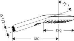 Hansgrohe Raindance Select E 120 3jet Handdouche - Chroom 25 Hansgrohe Raindance Select E 120 3jet Handdouche - Chroom -Merkloos Verkoop 1200x671