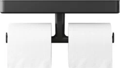 Tiger Carv - Toiletrolhouder Met Planchet - Zwart -Merkloos Verkoop 1200x678