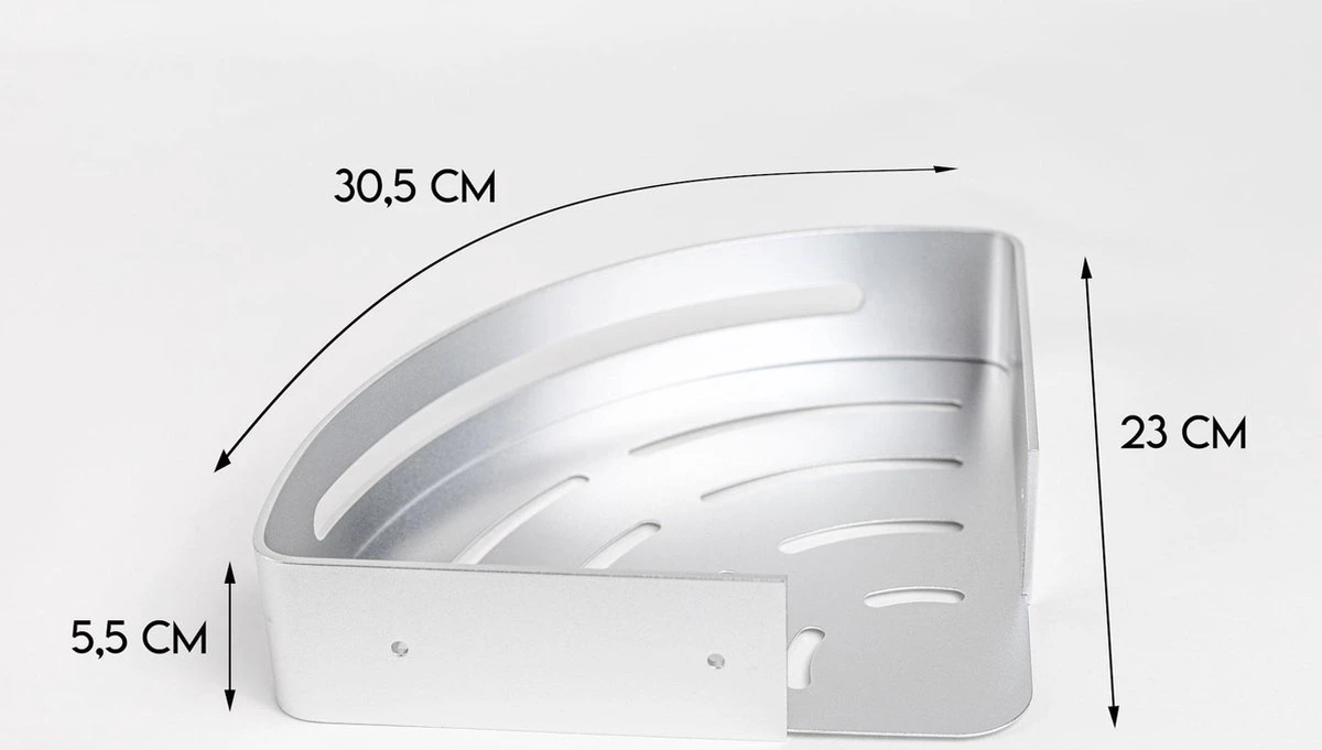 Sens Design Doucherekjes Set Van 3 - Doucherek Zonder Boren - Zilver 7 Sens Design Doucherekjes Set Van 3 - Doucherek Zonder Boren - Zilver - Afbeelding 7