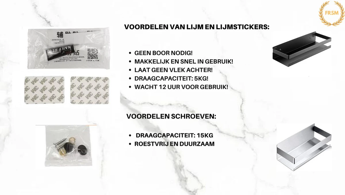 Merkloos Doucherek- Douchemand- Badkamerrek- Badkamer Organiser- Badkamer Organizer-Rekje Voor In De Douche- Badkamer Plank-Rekje Voor Shampoo- RVS- Zonder Boren- Zelfklevend- Rechthoek Vorm- Met Of Zonder Schroeven- Ophangbaar- Met Lijm- 20 Cm- Zwart 7 Merkloos Doucherek- Douchemand- Badkamerrek- Badkamer Organiser- Badkamer Organizer-Rekje Voor In De Douche- Badkamer Plank-Rekje Voor Shampoo- RVS- Zonder Boren- Zelfklevend- Rechthoek Vorm- Met Of Zonder Schroeven- Ophangbaar- Met Lijm- 20 Cm- Zwart - Afbeelding 7