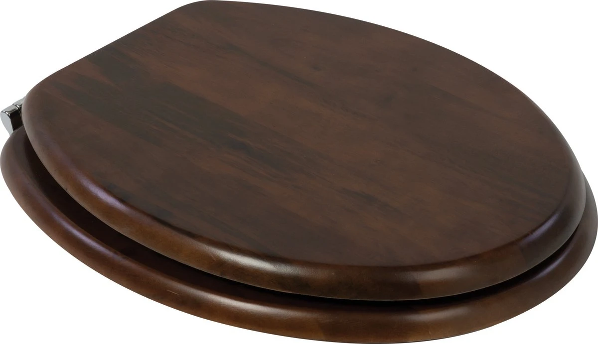 Plieger Classic Toiletbril – Wc Bril Massief Hout Noten – Wc Brillen Met Deksel – Met Bevestigingsset 1 Plieger Classic Toiletbril – Wc Bril Massief Hout Noten – Wc Brillen Met Deksel – Met Bevestigingsset