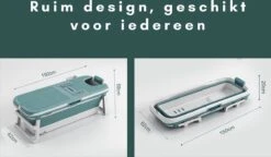 Livista® - Opvouwbaar Bad - Blauw - Zitbad - Inklapbaar - Bath Bucket - 150 CM LANG - XL - Incl. Thermometer & Onderwater LED Lichten 11 Livista® - Opvouwbaar Bad - Blauw - Zitbad - Inklapbaar - Bath Bucket - 150 CM LANG - XL - Incl. Thermometer & Onderwater LED Lichten -Merkloos Verkoop 1200x700 1