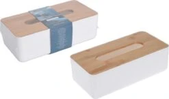 Merkloos Tissuedoos/tissuebox Rechthoekig Van Kunststof Met Bovenkant Van Bamboe Hout 26 X 13 Cm Wit 5 Merkloos Tissuedoos/tissuebox Rechthoekig Van Kunststof Met Bovenkant Van Bamboe Hout 26 X 13 Cm Wit -Merkloos Verkoop 1200x703