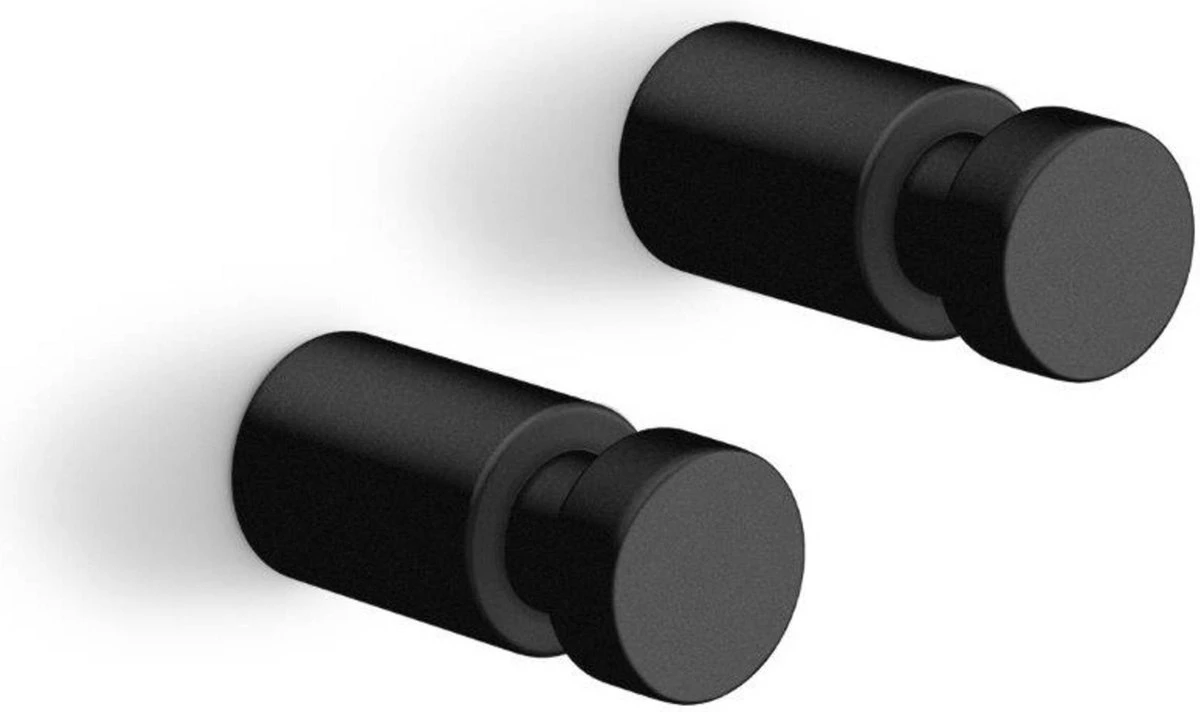 Zack Aivo Handdoekhaak Set Van 2 Klein Zwart 1 Zack Aivo Handdoekhaak Set Van 2 Klein Zwart