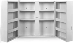 Jago - Afsluitbare XXL Medicijnkast Met 11 Vakken/Compartimenten - Staal - 2 Deuren - 53x53x20 Cm - Wit 33 Jago - Afsluitbare XXL Medicijnkast Met 11 Vakken/Compartimenten - Staal - 2 Deuren - 53x53x20 Cm - Wit -Merkloos Verkoop 1200x721 2