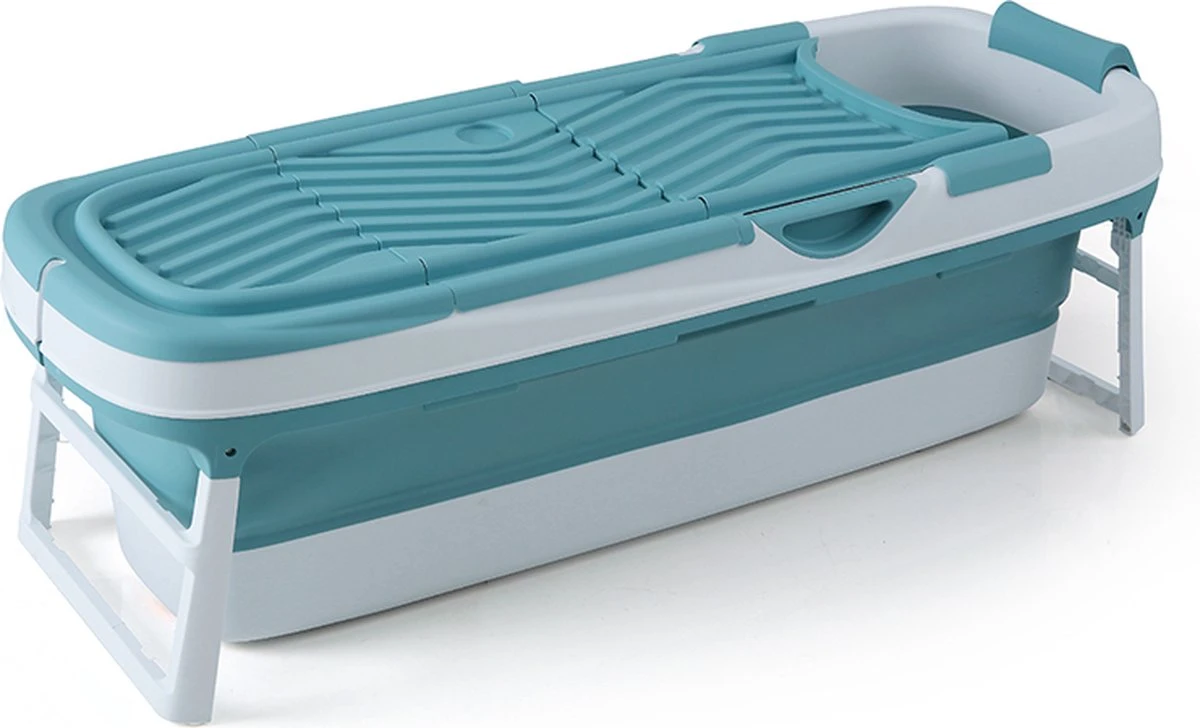 Livista® - Opvouwbaar XXL Bad - Blauw - Zitbad - Inklapbaar - Bath Bucket - 158 CM LANG - XXL - Incl. Onderwater LED Lichten En Rugkussen 1 Livista® - Opvouwbaar XXL Bad - Blauw - Zitbad - Inklapbaar - Bath Bucket - 158 CM LANG - XXL - Incl. Onderwater LED Lichten En Rugkussen