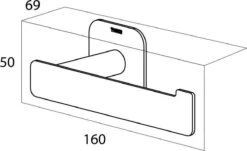 Tiger Colar - Toiletrolhouder Zonder Klep - Zwart -Merkloos Verkoop 1200x736