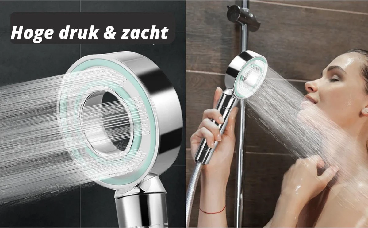 Merkloos Waterbesparende Douchekop - Handdouche Met Hoge Druk En Filter - Regendouche 7 Merkloos Waterbesparende Douchekop - Handdouche Met Hoge Druk En Filter - Regendouche - Afbeelding 7