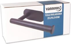 Vannons - Toiletrolhouder - WC Rolhouder Zwart Zonder Boren - Zelfklevend - WC Rol Houder RVS - Zwart -Merkloos Verkoop 1200x746