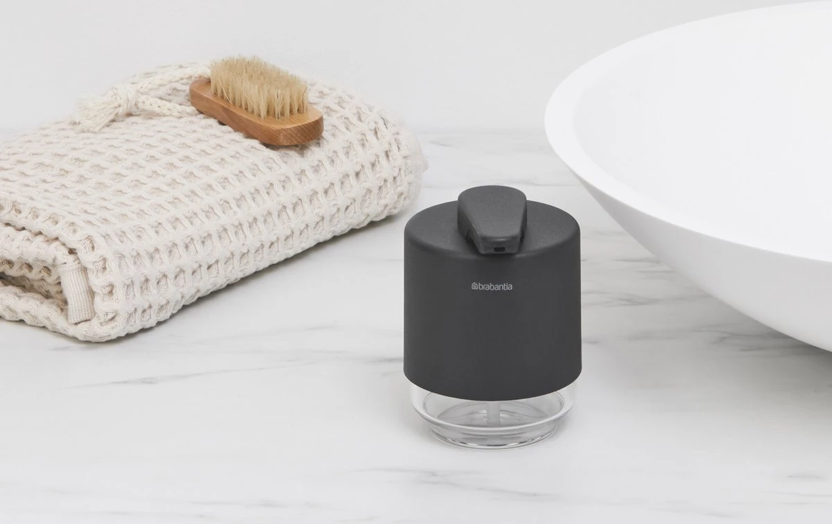 Brabantia MindSet Zeepdispenser - 200 Ml - Mineral Infinite Grey 8 Brabantia MindSet Zeepdispenser - 200 Ml - Mineral Infinite Grey - Afbeelding 8