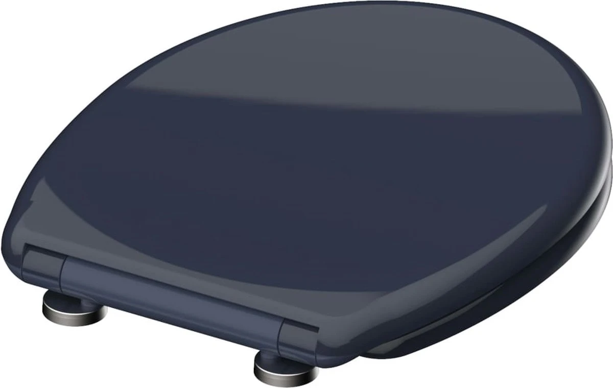 SCHÜTTE WC-Bril 82304 ANTHRAZIT - Duroplast - Soft Close - Afklikbaar - RVS-Scharnieren - Gelakt - Antraciet 11 SCHÜTTE WC-Bril 82304 ANTHRAZIT - Duroplast - Soft Close - Afklikbaar - RVS-Scharnieren - Gelakt - Antraciet - Afbeelding 11