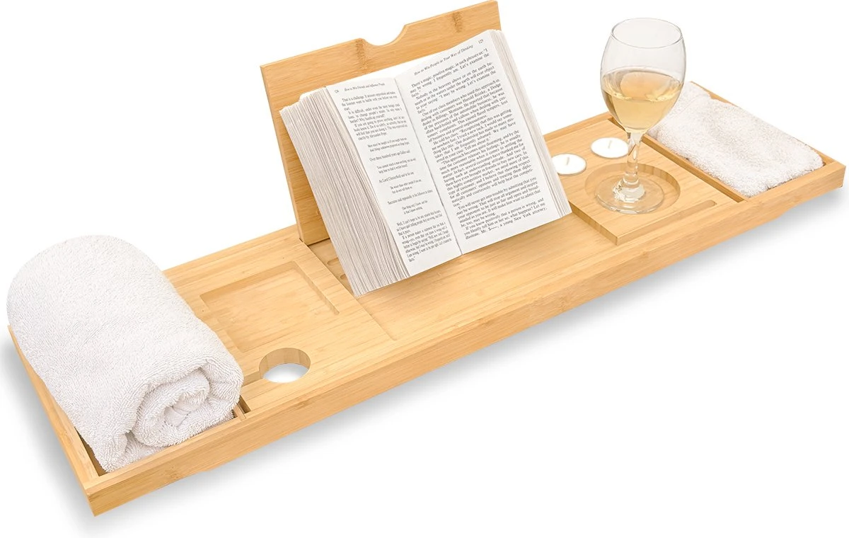 Sleepydays Luxe Badplank – Badplank Voor In Bad – Badrek - Uitschuifbaar - 75-100 Cm 1 Sleepydays Luxe Badplank – Badplank Voor In Bad – Badrek - Uitschuifbaar - 75-100 Cm