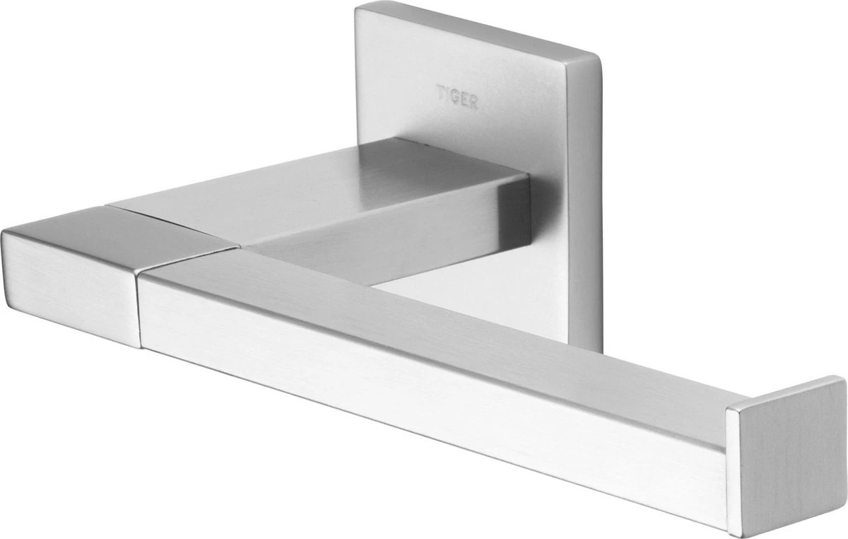 Tiger Items Toiletrolhouder Zonder Klep - RVS Geborsteld 1 Tiger Items Toiletrolhouder Zonder Klep - RVS Geborsteld