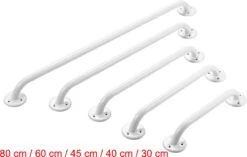 Wandbeugel Izzy Wit Metaal 30 Cm. Handgreep / Wandgreep Voor Badkamer / Douche / Toilet. Toiletbeugel / Badgreep / Douchegreep -Merkloos Verkoop 1200x764 3