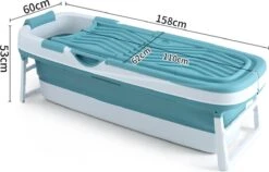 Livista® - Opvouwbaar XXL Bad - Blauw - Zitbad - Inklapbaar - Bath Bucket - 158 CM LANG - XXL - Incl. Onderwater LED Lichten En Rugkussen 7 Livista® - Opvouwbaar XXL Bad - Blauw - Zitbad - Inklapbaar - Bath Bucket - 158 CM LANG - XXL - Incl. Onderwater LED Lichten En Rugkussen -Merkloos Verkoop 1200x770 3