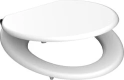 SCHÜTTE WC-Bril 84100 WHITE - MDF-Hout - Soft Close - Verchroomde Scharnieren - Gelakt - Wit -Merkloos Verkoop 1200x778 1