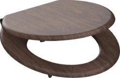 SCHÜTTE WC-Bril 80193 DARK WOOD - MDF-Hout - Soft Close - Verchroomde Scharnieren - Decor - 3-zijdige Print -Merkloos Verkoop 1200x778 3