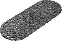 Navaris Badmat Anti-slip Voor Badkuip - Langwerpige Douchemat 99 X 39 Cm Met Steenmotief - Stijlvolle Badkuipmat Met Zuignappen - Zwart -Merkloos Verkoop 1200x792 1