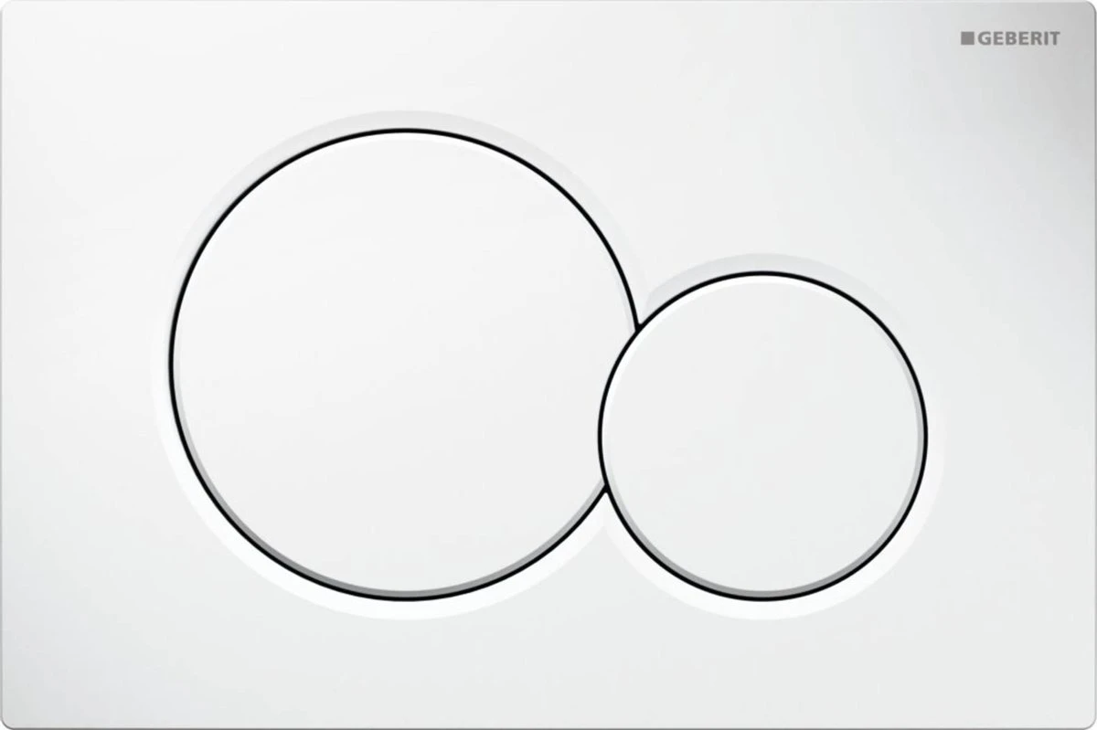 Geberit Sigma 01 Bedieningspaneel - Wit 6 Geberit Sigma 01 Bedieningspaneel - Wit - Afbeelding 6