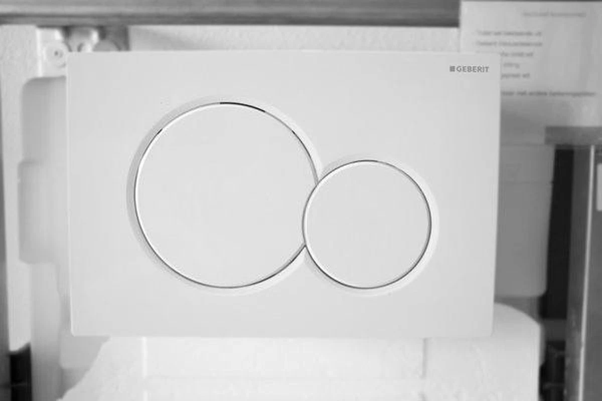 Geberit Sigma 01 Bedieningspaneel - Wit 8 Geberit Sigma 01 Bedieningspaneel - Wit - Afbeelding 8