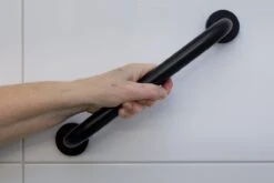 Highport Handgreep Zwart Voor Bad Of Douche - Sterke Metalen Wandgreep -Wandbeugel 30,5 Cm - Zwarte Aluminium Handgreep - Wandgreep Voor Badkamer - Douche - Toilet - Toiletbeugel - Badgreep - Douchegreep - Inclusief Ophangmateriaal -Merkloos Verkoop 1200x800 109