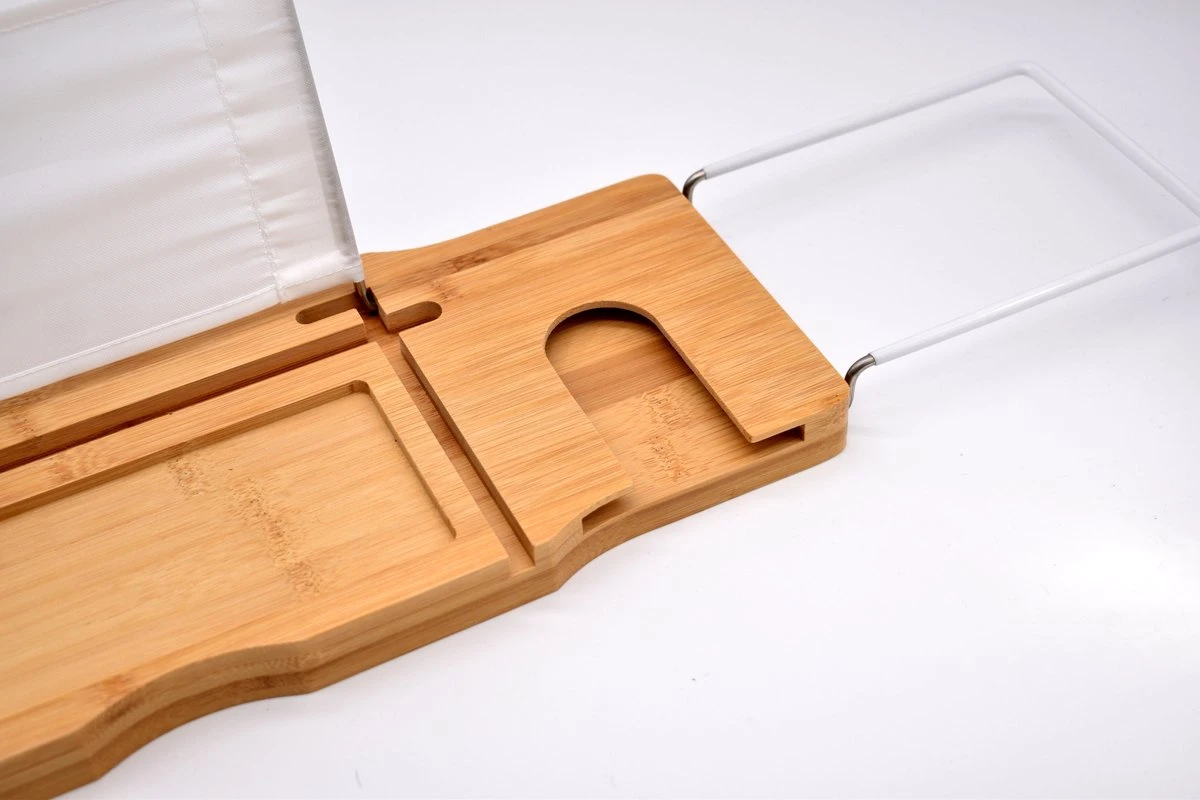 Badrek Bamboe Met IPAD Houder Galeara - Tablethouder - Telefoonhouder - Anti-slip Krasbescherming Badcaddy Badkuiprekje - Badrekje Uitschuifbaar Bamboe Hout 2 Badrek Bamboe Met IPAD Houder Galeara - Tablethouder - Telefoonhouder - Anti-slip Krasbescherming Badcaddy Badkuiprekje - Badrekje Uitschuifbaar Bamboe Hout - Afbeelding 2