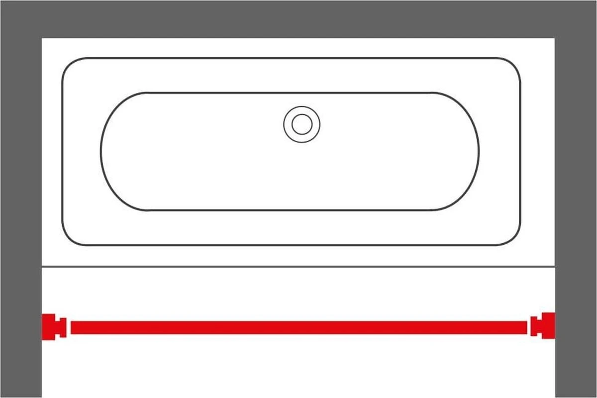 Sealskin Douchegordijnstang - 110-185 Cm - Wit 2 Sealskin Douchegordijnstang - 110-185 Cm - Wit - Afbeelding 2