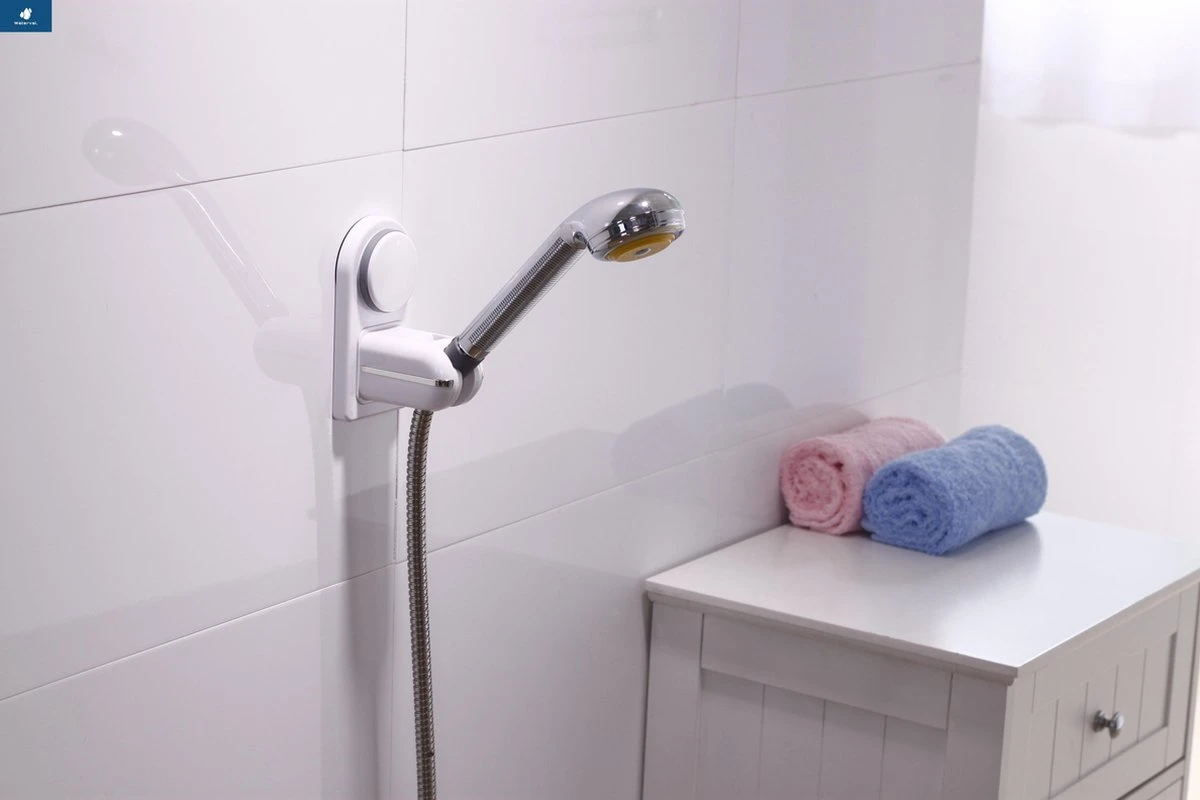 Zelfklevende Douchekophouder Met Zuignap - Universele Douchekop & Handdouche Houder - Verstelbaar - Handdouchehouder - Douche Kop Wandhouder - Zonder Boren & Schroeven 3 Zelfklevende Douchekophouder Met Zuignap - Universele Douchekop & Handdouche Houder - Verstelbaar - Handdouchehouder - Douche Kop Wandhouder - Zonder Boren & Schroeven - Afbeelding 3