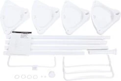 Hoppa! Telescopisch Doucherek Zonder Boren / Uitschuifbaar Douche Rek Van 85-305 Cm - Badopbergrek - Wit 15 Hoppa! Telescopisch Doucherek Zonder Boren / Uitschuifbaar Douche Rek Van 85-305 Cm - Badopbergrek - Wit -Merkloos Verkoop 1200x806 1