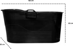 LIFEBATH - Zitbad Mira - Bath Bucket XL - Inclusief Hoofdkussen - 400L - Ligbad 122 Cm - Zwart 11 LIFEBATH - Zitbad Mira - Bath Bucket XL - Inclusief Hoofdkussen - 400L - Ligbad 122 Cm - Zwart -Merkloos Verkoop 1200x811