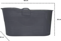 LIFEBATH - Zitbad Mira - Bath Bucket XL - 400L - Ligbad 122 Cm - Donkergrijs 9 LIFEBATH - Zitbad Mira - Bath Bucket XL - 400L - Ligbad 122 Cm - Donkergrijs -Merkloos Verkoop 1200x811 3