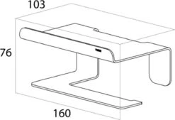 Tiger Colar - Toiletrolhouder Met Planchet - Zwart 27 Tiger Colar - Toiletrolhouder Met Planchet - Zwart -Merkloos Verkoop 1200x819