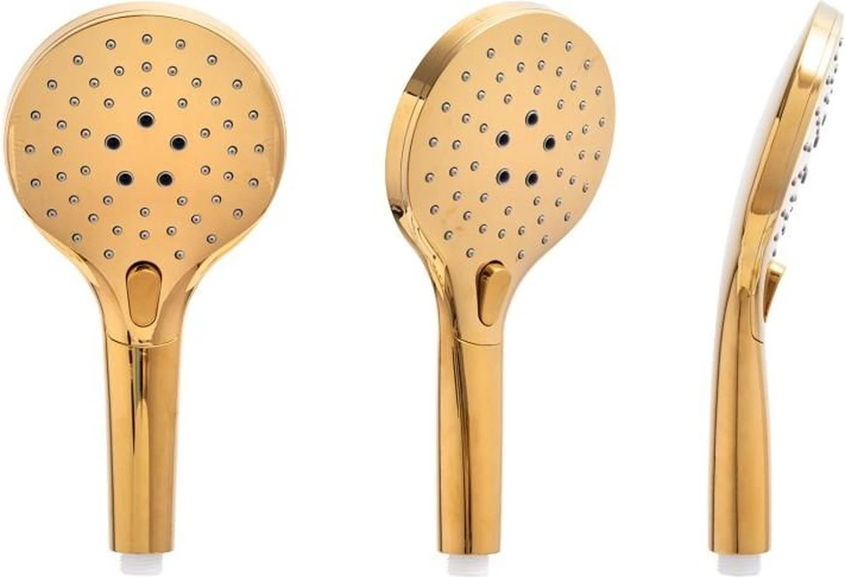 Regendoucheset - Met Thermostaatkraan - 25 Cm - Goud 4 Regendoucheset - Met Thermostaatkraan - 25 Cm - Goud - Afbeelding 4