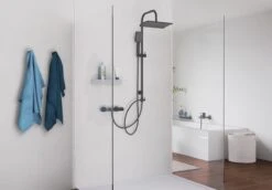 SCHÜTTE Mallorca Douchesysteem - Regendouche - 95 Cm Stang - Wandhouder In Hoogte Verstelbaar - Mat Zwart 11 SCHÜTTE Mallorca Douchesysteem - Regendouche - 95 Cm Stang - Wandhouder In Hoogte Verstelbaar - Mat Zwart -Merkloos Verkoop 1200x834 1