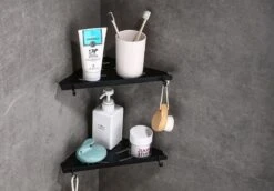 Vannons - Doucherek - Doucherek Hangend - Doucheplankje - Metaal - Set Van 2 - Zwart 18 Vannons - Doucherek - Doucherek Hangend - Doucheplankje - Metaal - Set Van 2 - Zwart -Merkloos Verkoop 1200x838 3