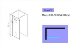 Wiesbaden Eco Inloopdouche + Muurprofiel - 8 Mm Nano - 100 X 200 Cm 14 Wiesbaden Eco Inloopdouche + Muurprofiel - 8 Mm Nano - 100 X 200 Cm -Merkloos Verkoop 1200x849 2
