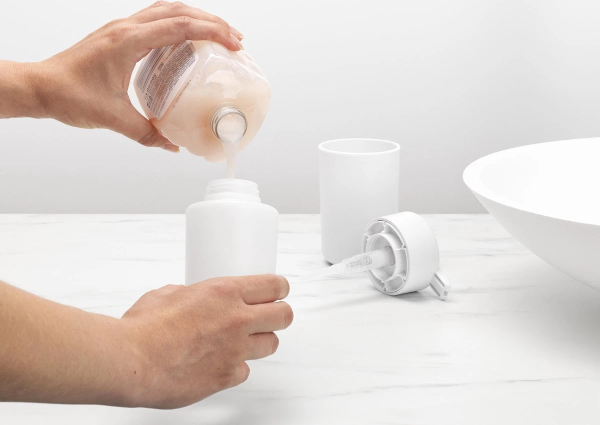 Brabantia ReNew Zeepdispenser - 250 Ml - White 5 Brabantia ReNew Zeepdispenser - 250 Ml - White - Afbeelding 5