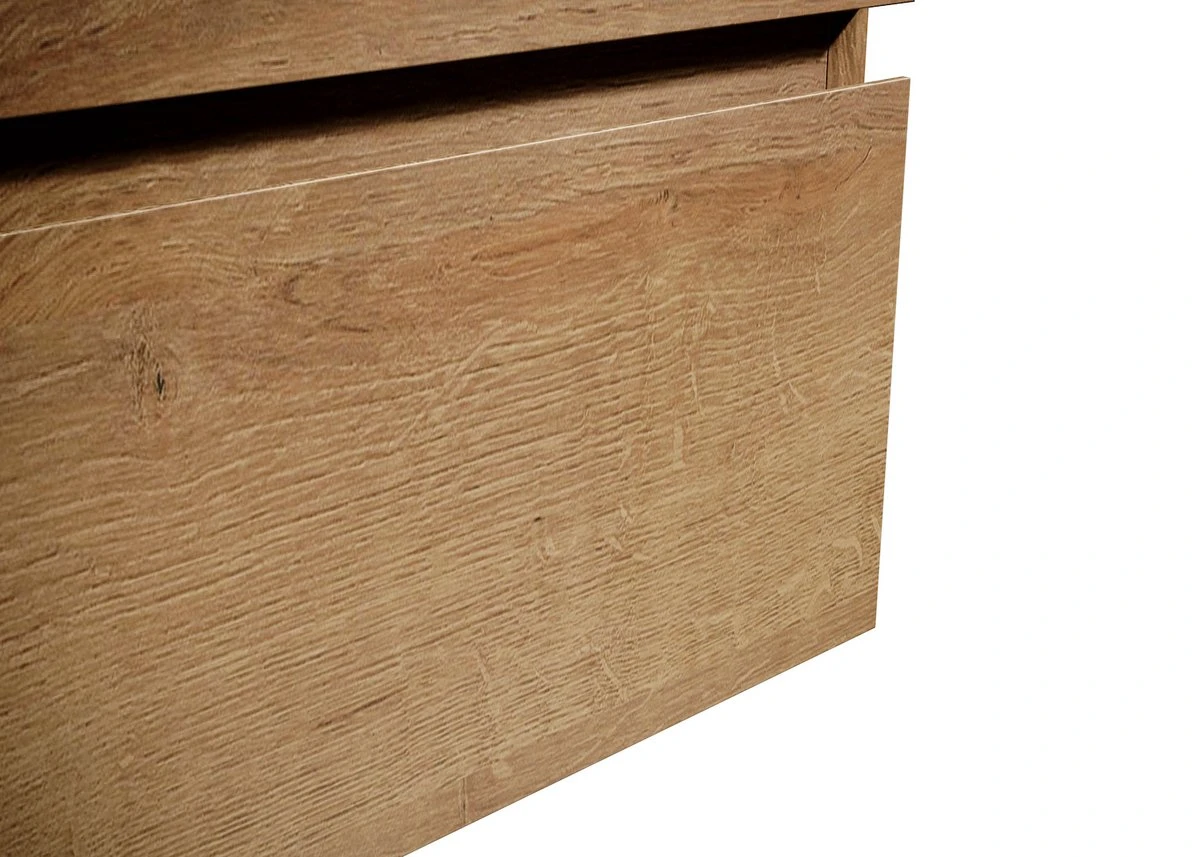 Badkamermeubel Angela 120cm Eiken - Badmeubel Met Zwarte Wastafel 7 Badkamermeubel Angela 120cm Eiken - Badmeubel Met Zwarte Wastafel - Afbeelding 7