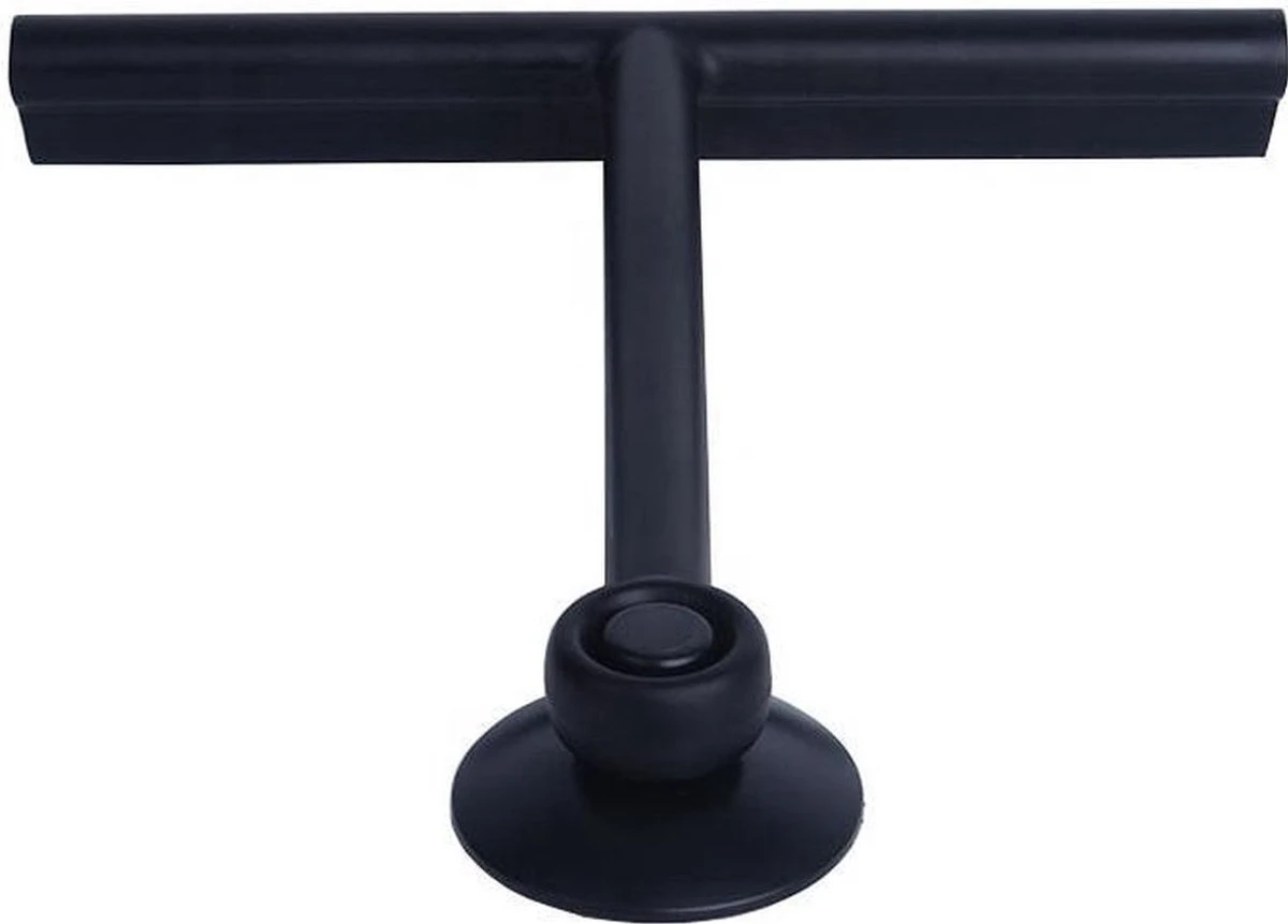 Douche Wisser Met Zuignap - Zwart - Raam Wisser - Raam Trekker - Badkamer Trekker - Badkamer Wisser 2 Douche Wisser Met Zuignap - Zwart - Raam Wisser - Raam Trekker - Badkamer Trekker - Badkamer Wisser - Afbeelding 2