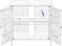Kamyra® Badkamermeubel Bamboe - Badkamerkast, Wastafelmeubel, Onderkast Wastafel - 60x30x60 Cm - Bamboe 14 Kamyra® Badkamermeubel Bamboe - Badkamerkast, Wastafelmeubel, Onderkast Wastafel - 60x30x60 Cm - Bamboe -Merkloos Verkoop 1200x882 4