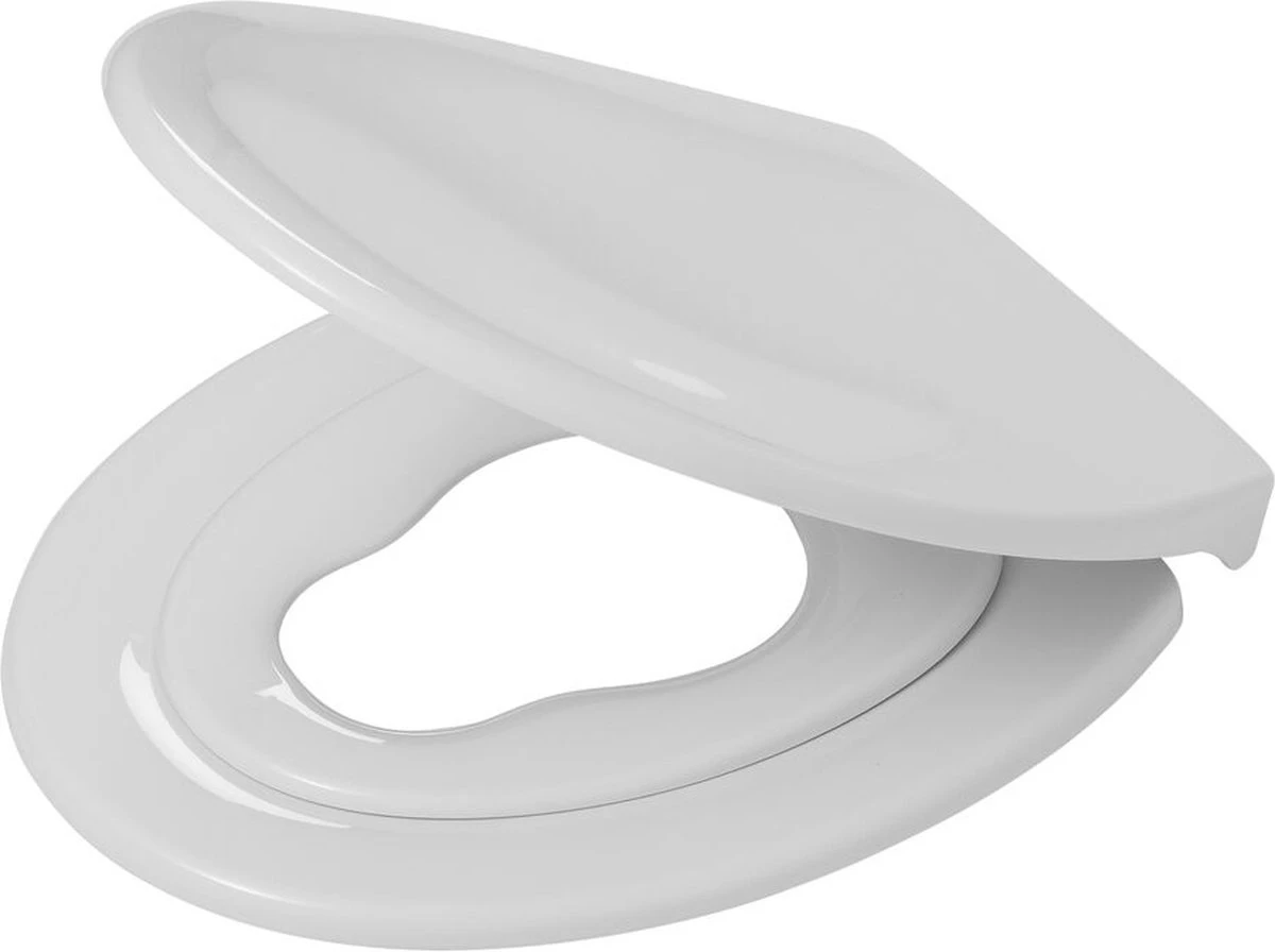 Tiger Tulsa - Toiletbril Met Deksel - WC Bril - Thermoplast Wit 2 Tiger Tulsa - Toiletbril Met Deksel - WC Bril - Thermoplast Wit - Afbeelding 2