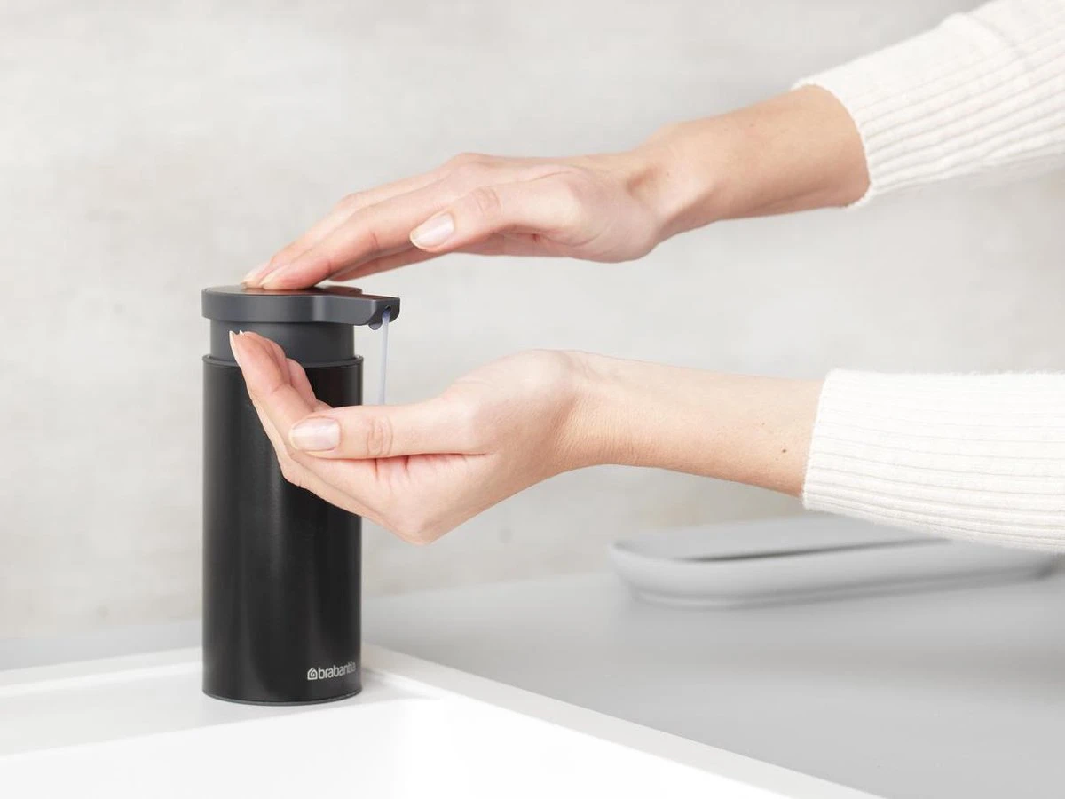 Brabantia Zeepdispenser - 200 Ml - Matt Black 5 Brabantia Zeepdispenser - 200 Ml - Matt Black - Afbeelding 5