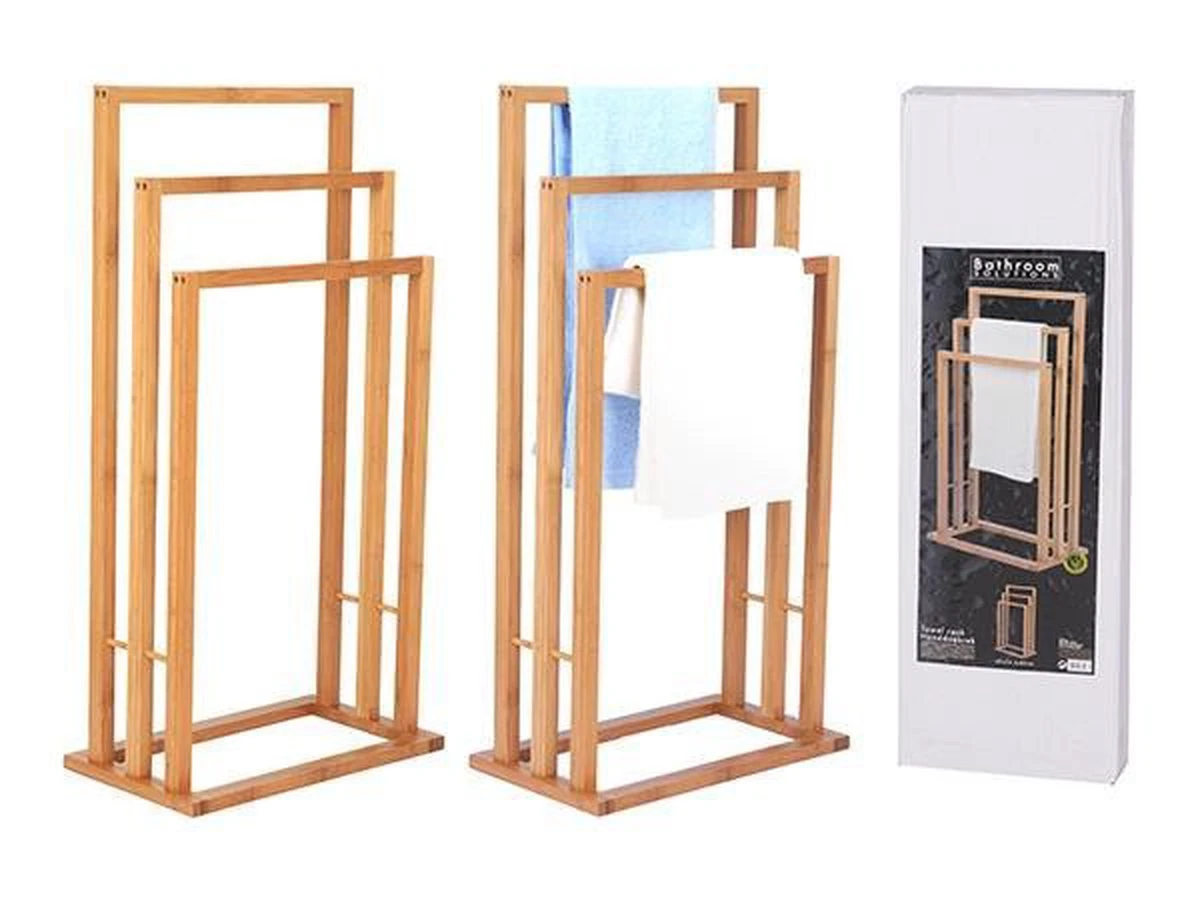 Handdoekrek Bamboe TrioBathroom Solutions 8 Handdoekrek Bamboe TrioBathroom Solutions - Afbeelding 8