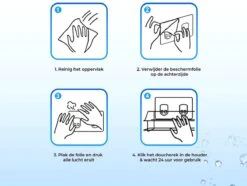 RVS Doucherek Zelfklevend Zonder Boren - Douchemand Hangend - 15KG Draagvermogen - Zilver/Chroom 16 RVS Doucherek Zelfklevend Zonder Boren - Douchemand Hangend - 15KG Draagvermogen - Zilver/Chroom -Merkloos Verkoop 1200x905 3