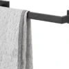 Handdoekrek - RVS - Badkameraccessoires - Keukenaccessoires - Mat Zwart - 40 Cm